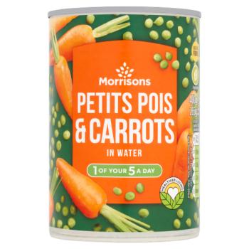Morrisons Petits Pois & Carrots in Water 400g