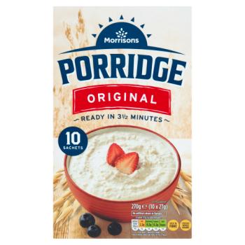 Morrisons Porridge Original 10 x 27g (270g) 