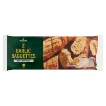 Morrisons 2 Garlic Baguettes 338g