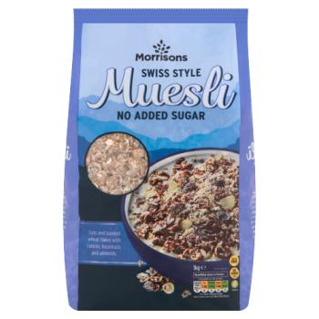 Morrisons No Added Sugar Swiss Style Muesli 1kg