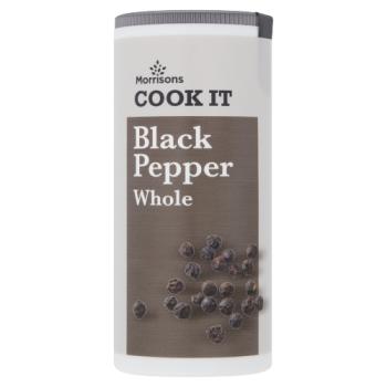 Morrisons Cook It Black Pepper Whole 100g