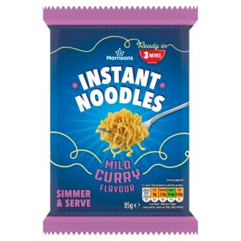 Morrisons Instant Noodles Mild Curry Flavour  85g