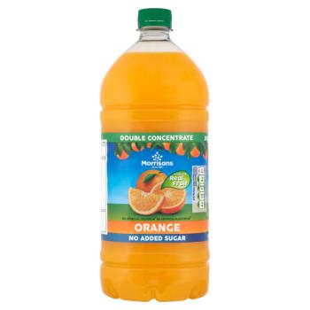 Morrisons No Added Sugar Double Concentrate Orange 1.5L