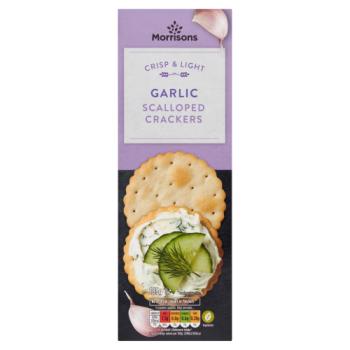 Morrisons Garlic Scalloped Crackers 185g