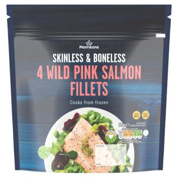 Morrisons 4 Wild Pink Salmon Fillets 360g