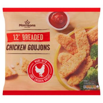 Morrisons 12 Breaded Chicken Goujons 450g
