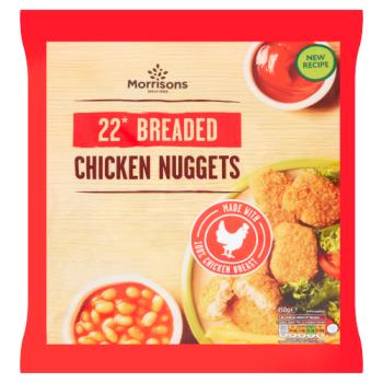 Morrisons 22 Breaded Chicken Nuggets 450g