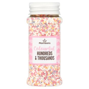 Morrisons Colourful Hundreds & Thousands 80g