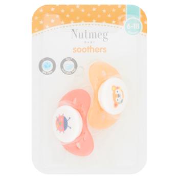 Nutmeg Soothers 6-18 Months