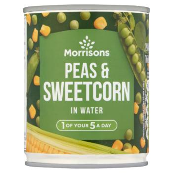 Morrisons Peas & Sweetcorn in Water 160g