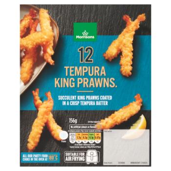 Morrisons 12 Tempura King Prawns 156g