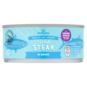 Morrisons Tuna Steak in Brine 110g