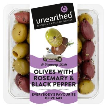 Unearthed Olives with Rosemary & Black Pepper 230g