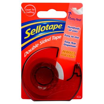 Sellotape Double Sided Tape Dispenser 15mm x 5m