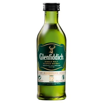Glenfiddich 12 Year Old Single Malt Scotch Whisky 5cl
