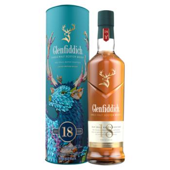 Glenfiddich Aged 18 Years Single Malt Scotch Whisky 70cl