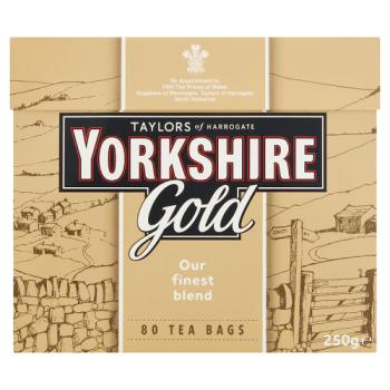 Taylors of Harrogate Yorkshire Gold 80 Tea Bags 250g