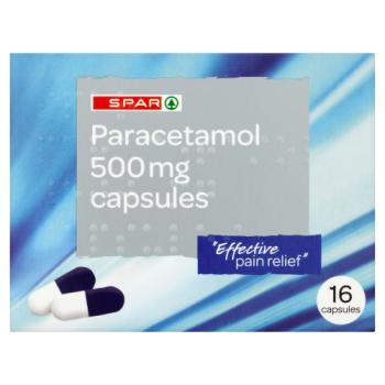 Spar Paracetamol 500mg Capsules 16 Capsules