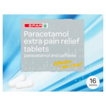 SPAR Paracetamol Extra Pain Relief Tablets 16 Tablets