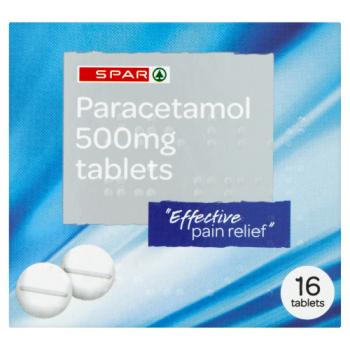 Spar Paracetamol 500mg Tablets 16 Tablets