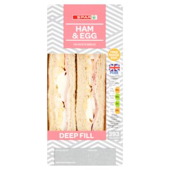 Spar Deep Fill Ham & Egg on White Bread