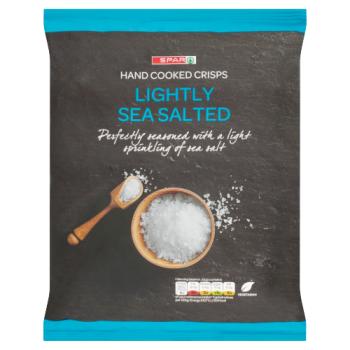 SPAR Hand Cooked Crisps Lightly Sea Salted 135g