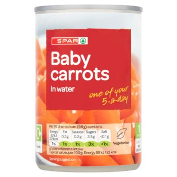 Spar Baby Carrots in Water 300g