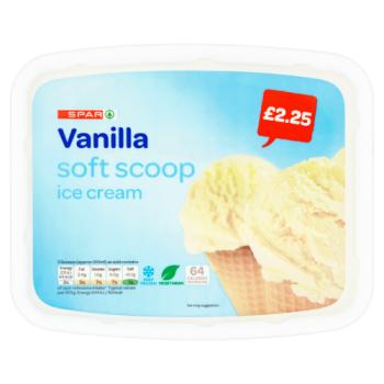 SPAR Vanilla Soft Scoop Ice Cream 2 Litre