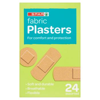 Spar 24 Fabric Plasters Assorted