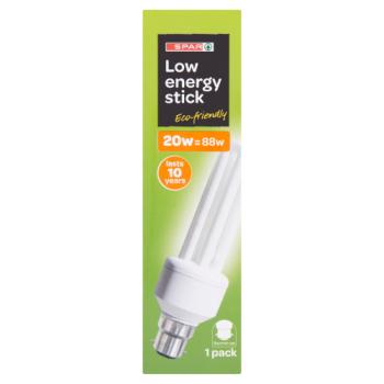 Spar Low Energy Stick 20w = 88w Bayonet Cap