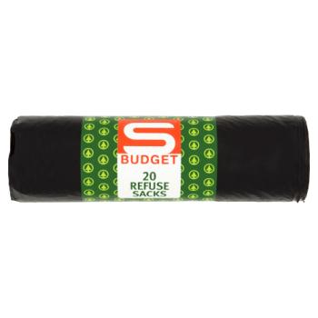 S Budget 20 Refuse Sacks