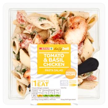 SPAR Daily Deli Tomato & Basil Chicken Pasta Salad 250g