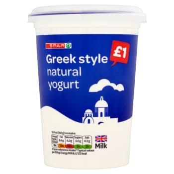 Spar Greek Style Natural Yogurt 500g