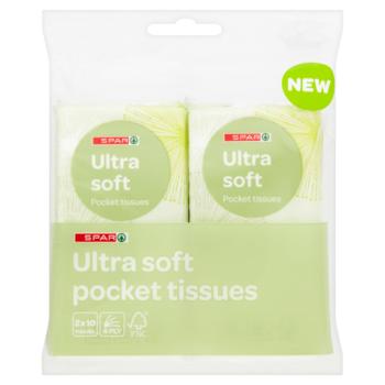 Spar Ultra Soft Pocket Tissues 2 Pack