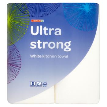 Spar Ultra Strong White Kitchen Towel 2 Pack
