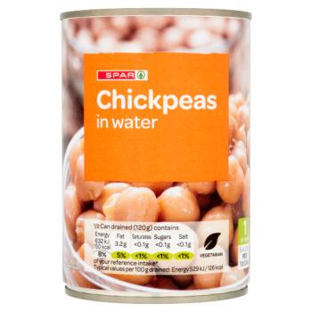 Spar Chickpeas in Water 400g