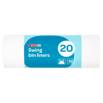 SPAR 20 Swing Bin Liners 42 Litres