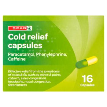 Spar Cold Relief Capsules 16 Capsules
