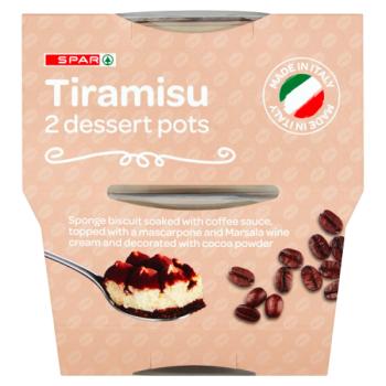 SPAR Tiramisu 2 x 90g (180g)