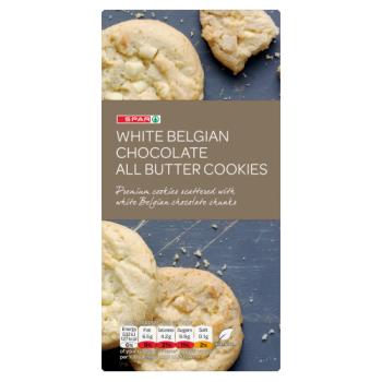 SPAR White Belgian Chocolate All Butter Cookies 200g