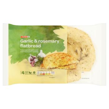 Spar Garlic & Rosemary Flatbread 220g