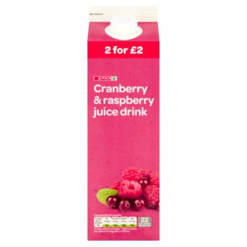 Spar Cranberry & Raspberry Juice