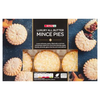 Spar Luxury All Butter Mince Pies 377g