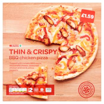 Spar Thin & Crispy Bbq Chicken Pizza