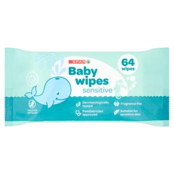 SPAR 64 Sensitive Baby Wipes