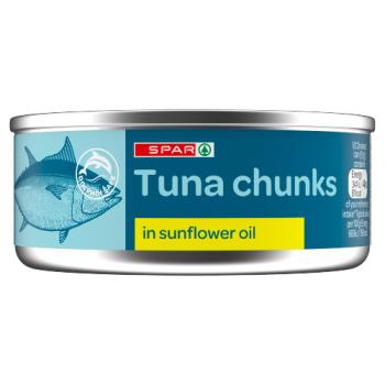 SPAR Tuna Chunks in Sunflower Oil 145g