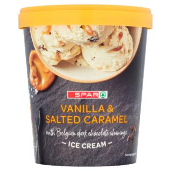 SPAR Vanilla & Salted Caramel Ice Cream 480ml