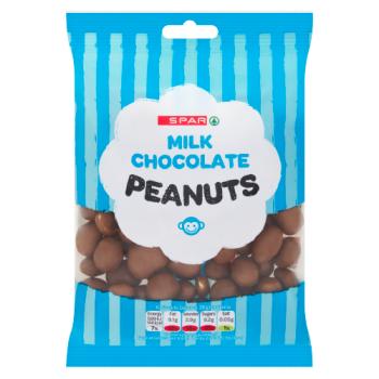 Spar Milk Chocolate Peanuts 115g