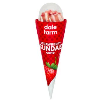 Dale Farm Sundae Cone Strawberry
