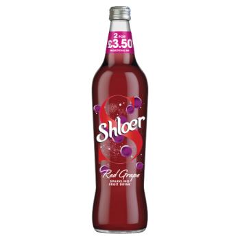 Shloer Red Grape Sparkling Fruit Drink 750ml